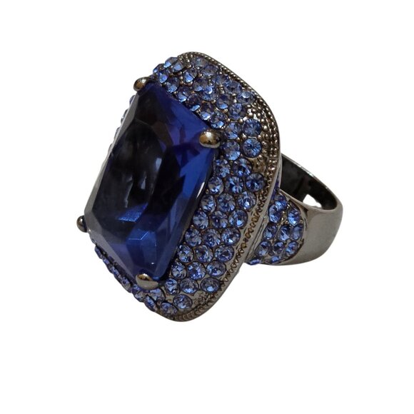 Vintage Joan Boyce China Cocktail Ring Size 8 Signed JB (A9056) - Picture 1 of 7